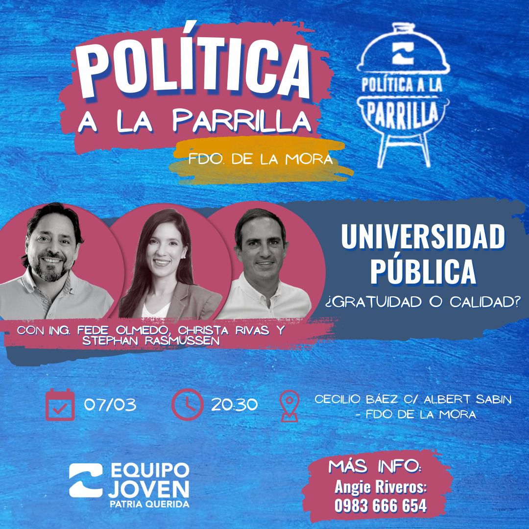 Imagen con detalles del evento Politica a la Parrilla