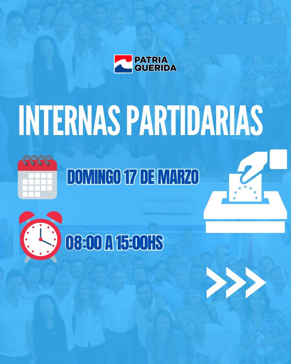 Imagen con detalles del evento Internas Partidarias 2024