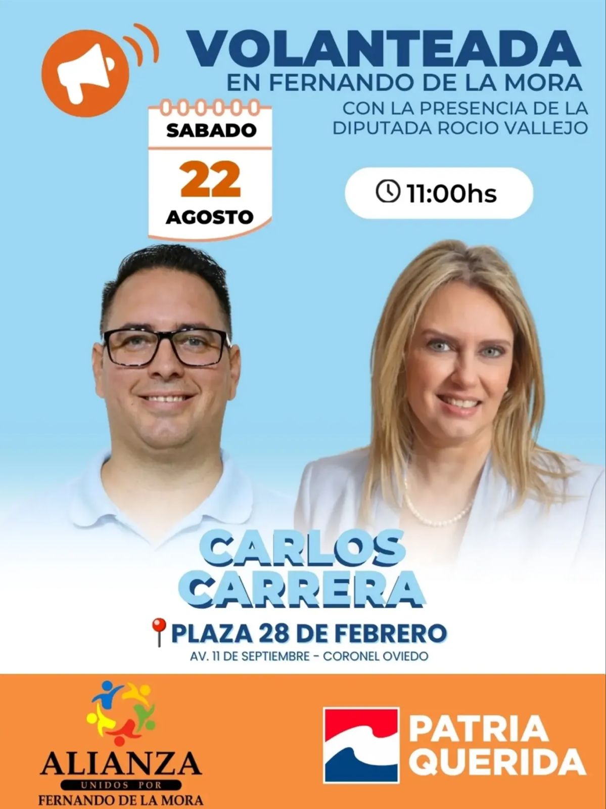 Imagen con detalles del evento Volanteada Fernando de la mora